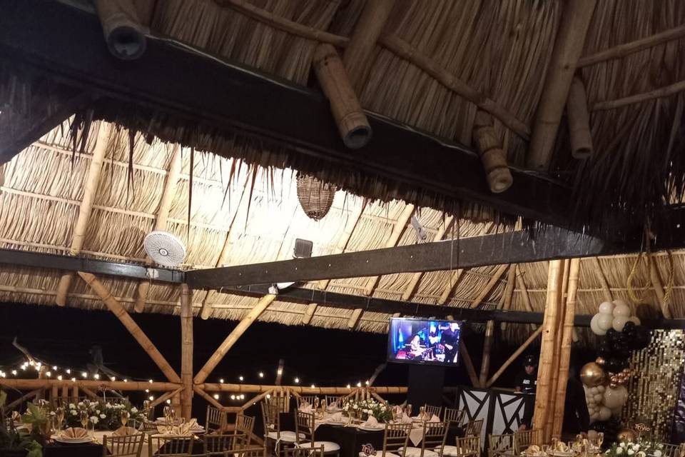 Comida en la terraza