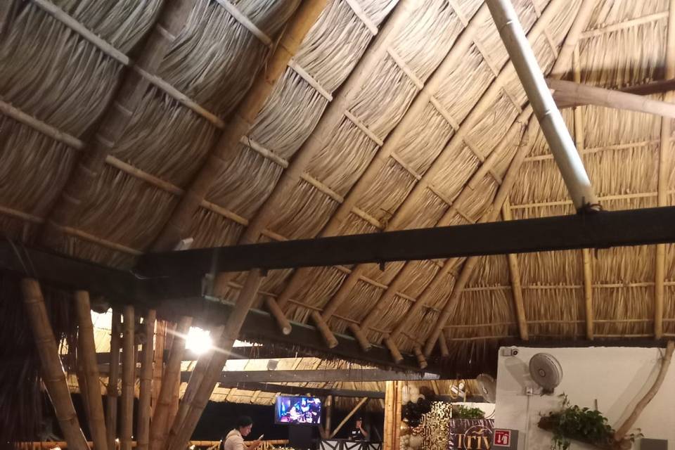 Comida en la terraza