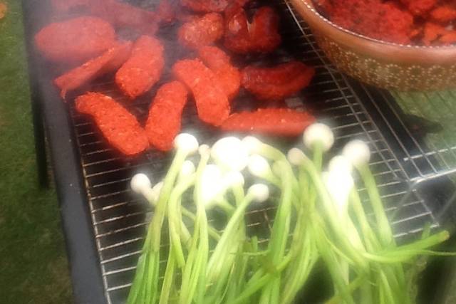 Servicio de carne asada