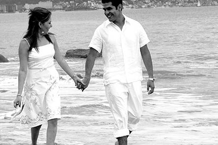 Caminando en la playa