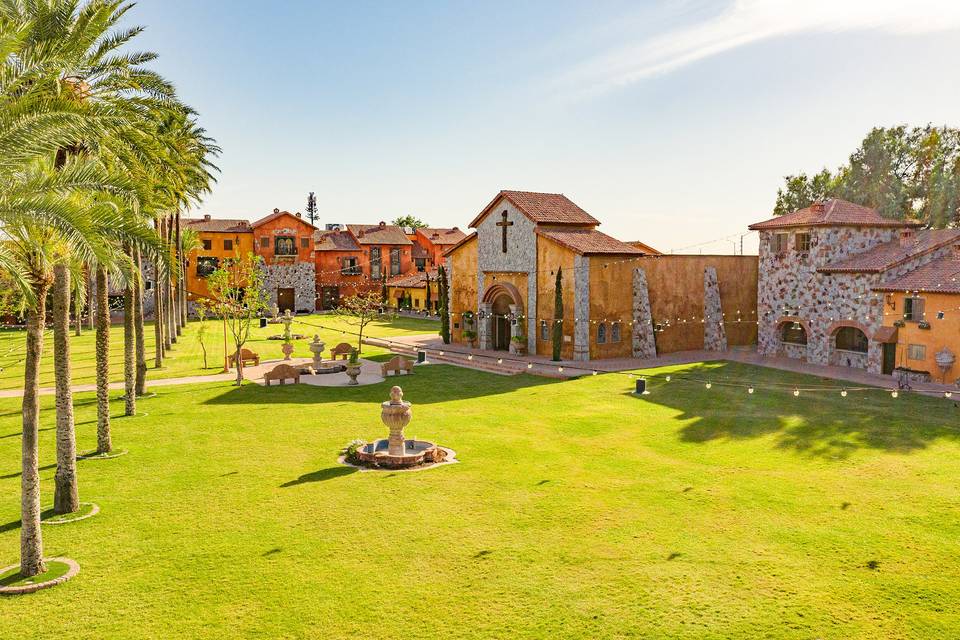 Jardín villa toscana