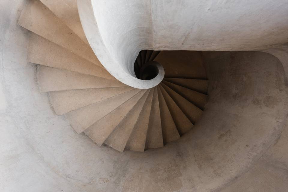 Escalera caracol.