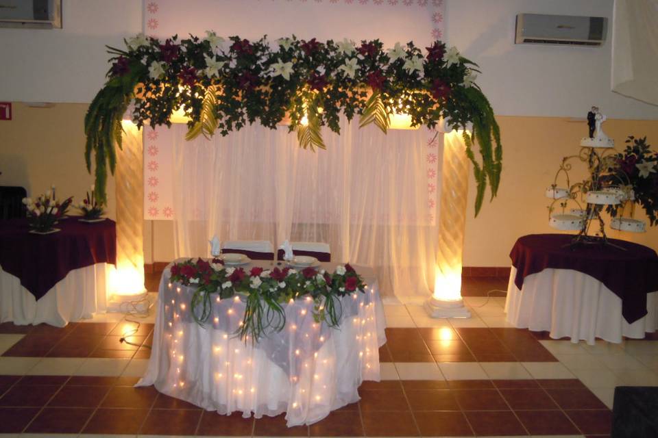 Mesa para novios