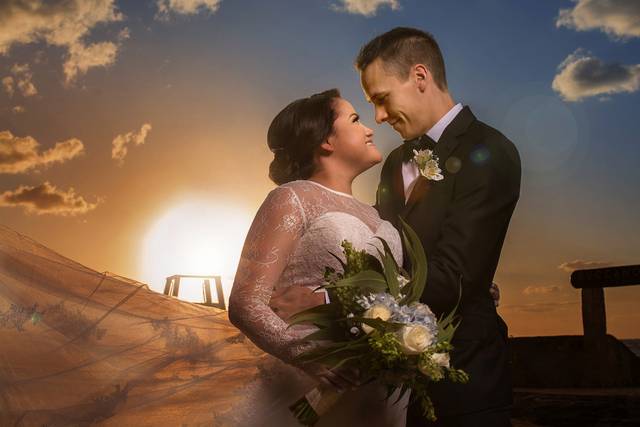 Romántico atardecer
