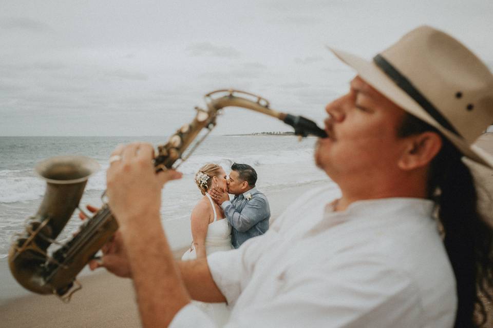 Boda en bahía delfín