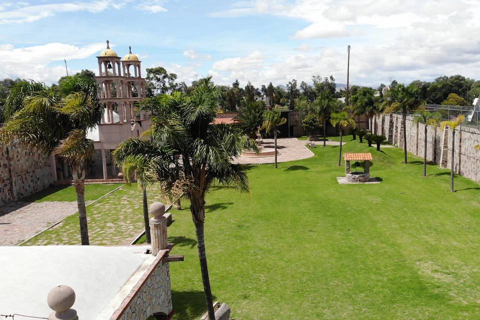 Vista del jardín