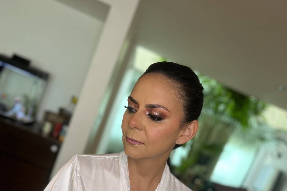 Maquillaje con glitter