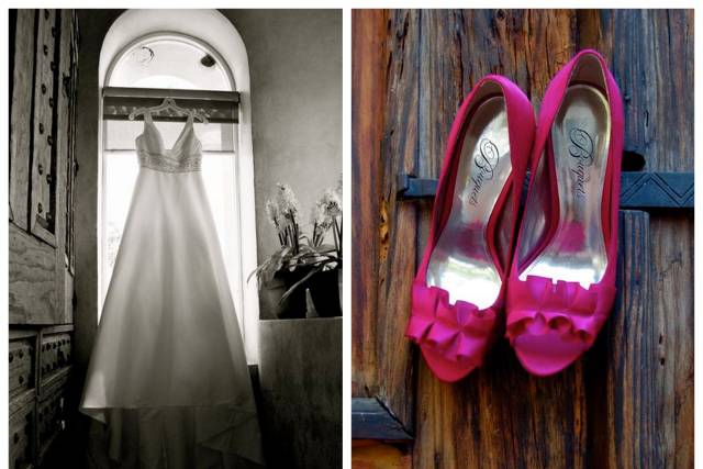 El vestido, los zapatos