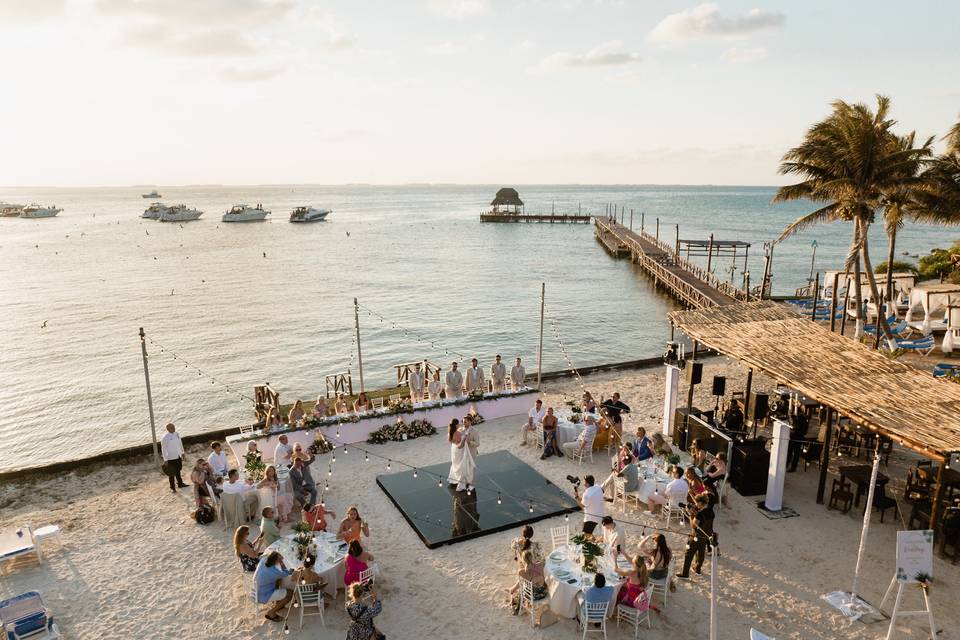 Beach reception