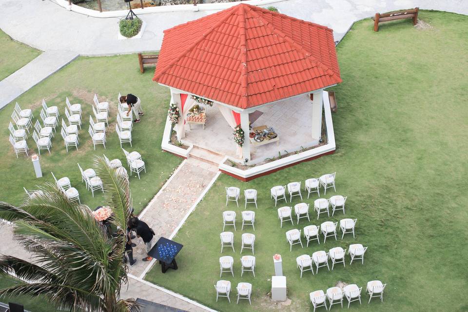 Ceremony set up
