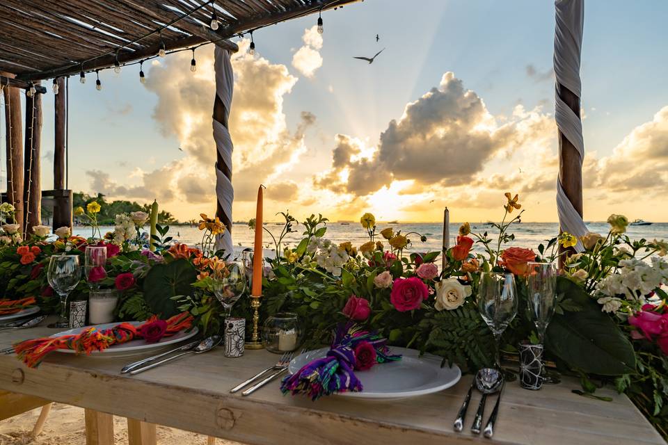 Reception set up
