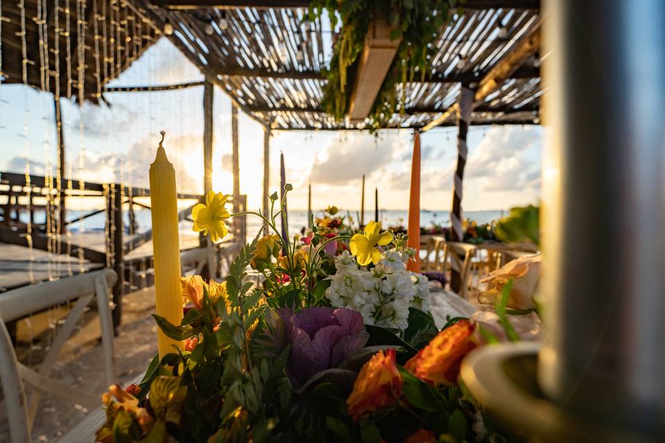 Reception set up