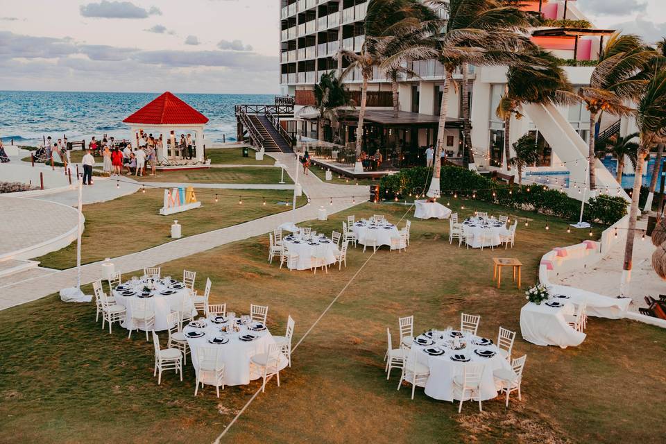 Reception set up