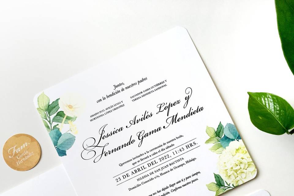 Invitación de boda
