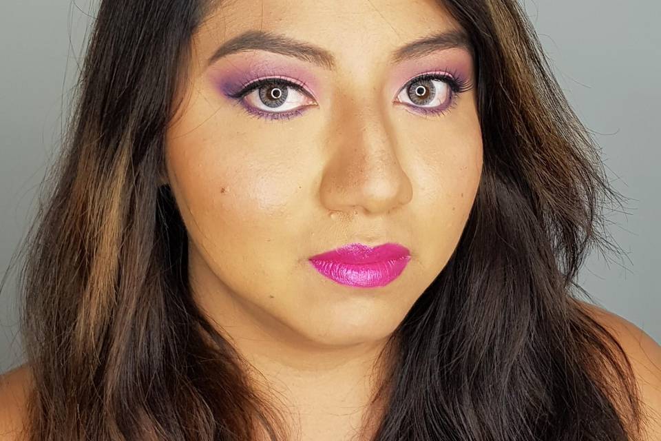 Maquillaje en rosas