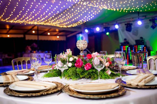 Boda en rosa y dorado