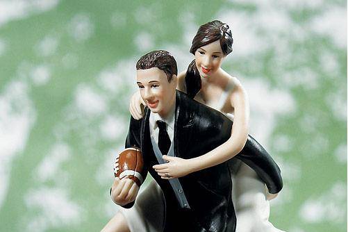 Figuras novios football americano