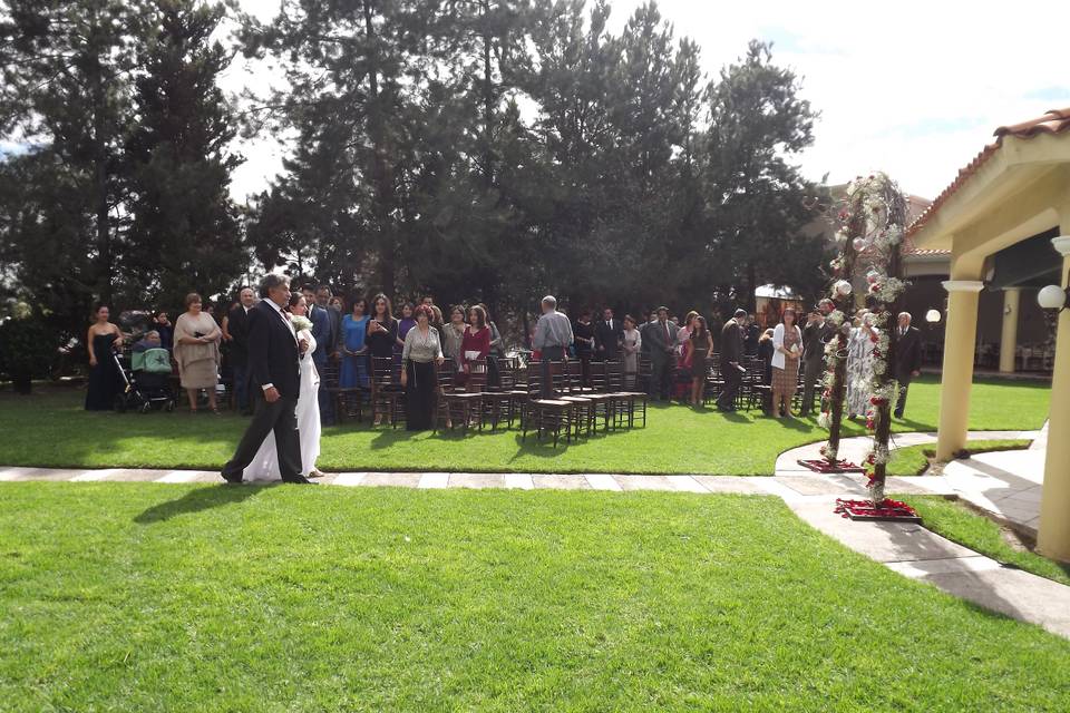 Boda en jardín