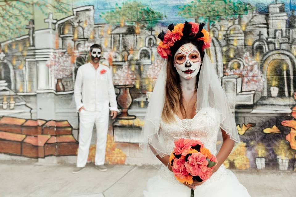 Trash the Dress estilo Catrina