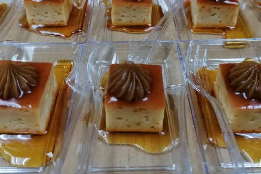 Flan de naranja y leche quemad