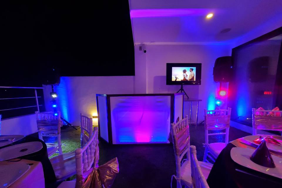 Cabina en el evento