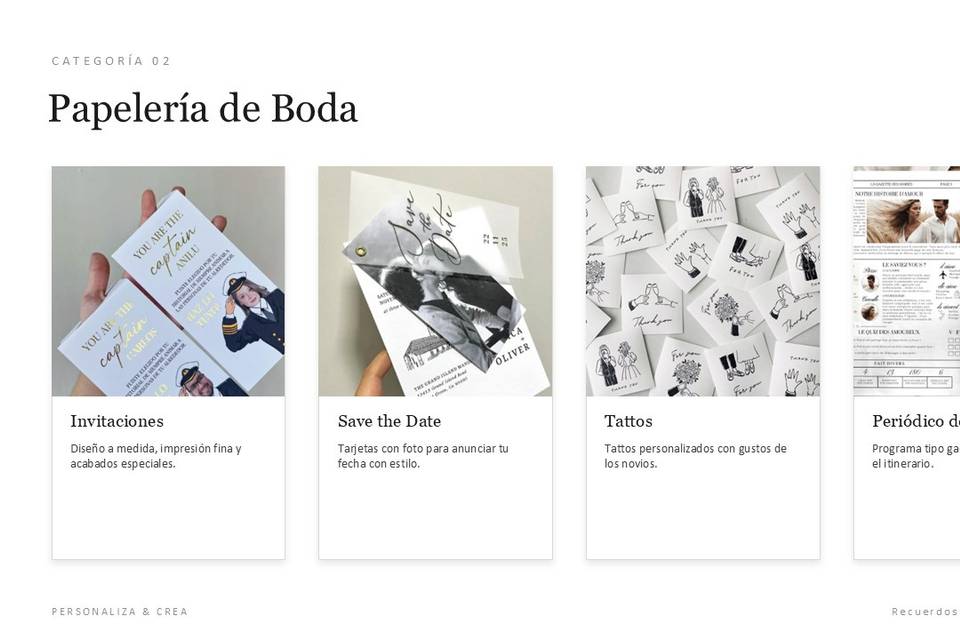 Papelería de Boda