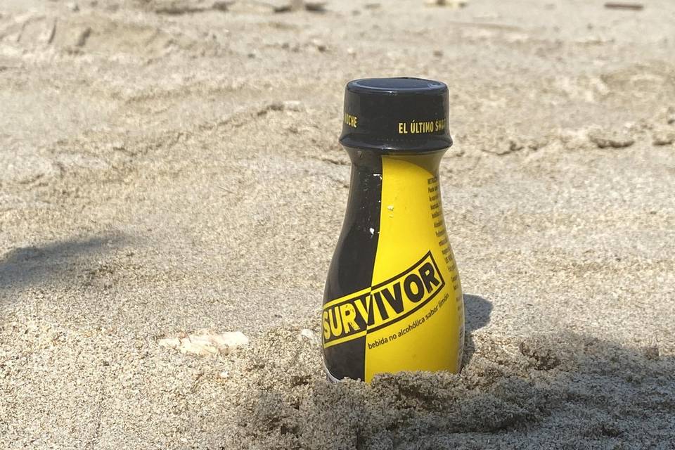 Sin cruda en la playa