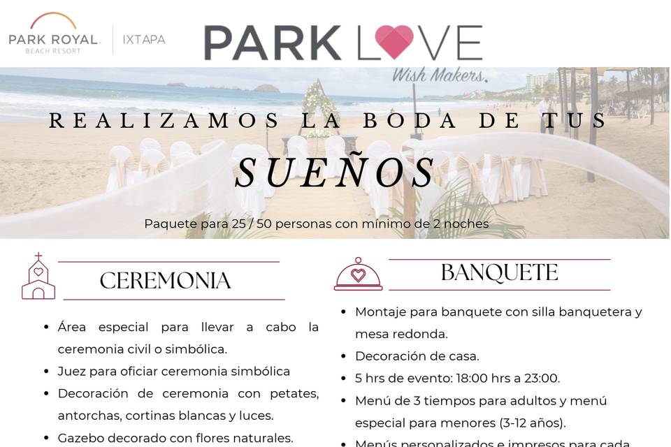 PAQUETE DE BODAS