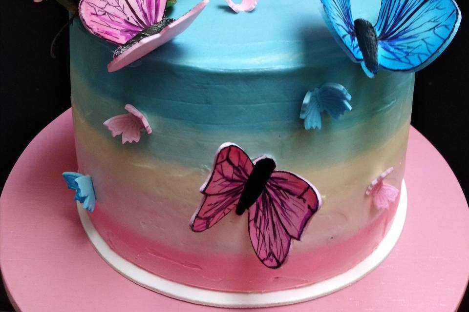 Pastel mariposas