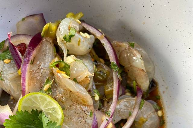 Aguachile asiático ahumado