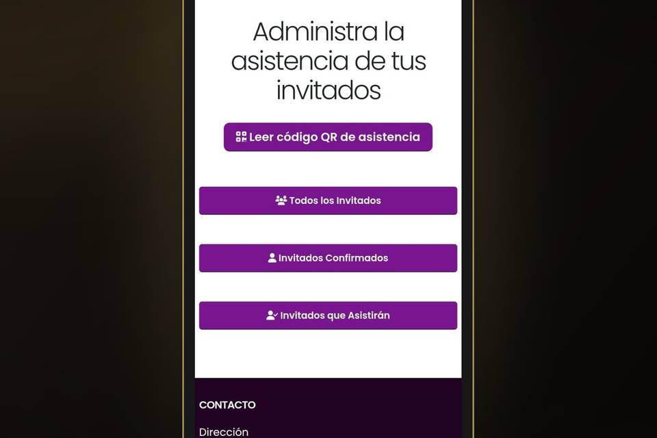 Asistencia de invitados