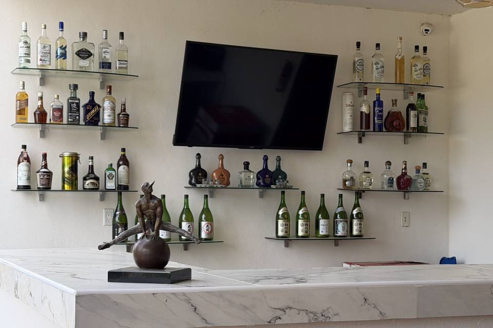 Area de bar para huespedes