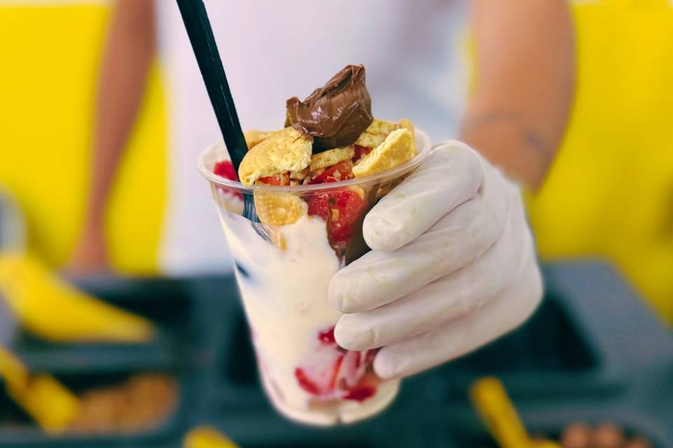 Fresas con crema