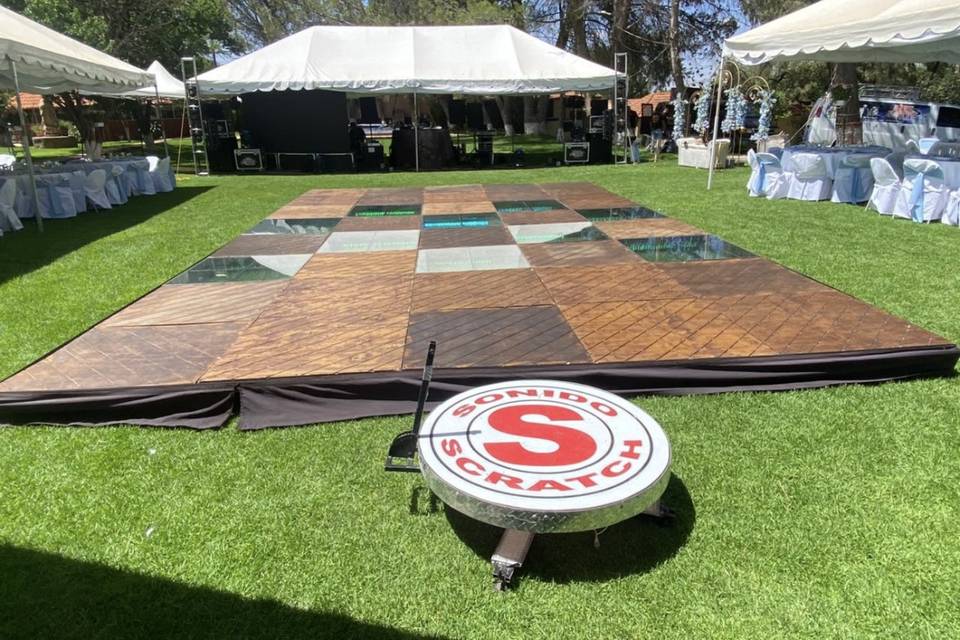 Pista de baile y cabina video