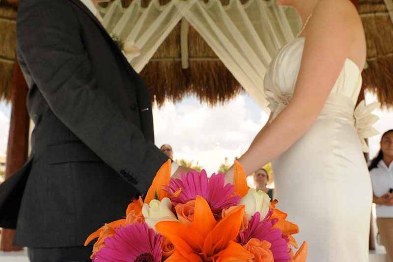 Flowers on ceremony