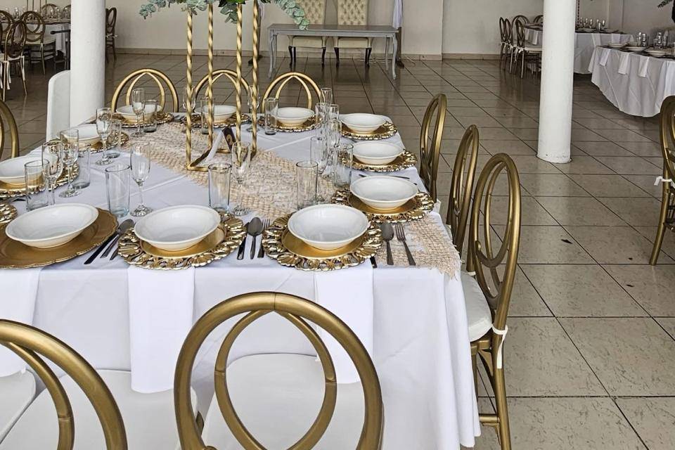 Área de mesa de honor