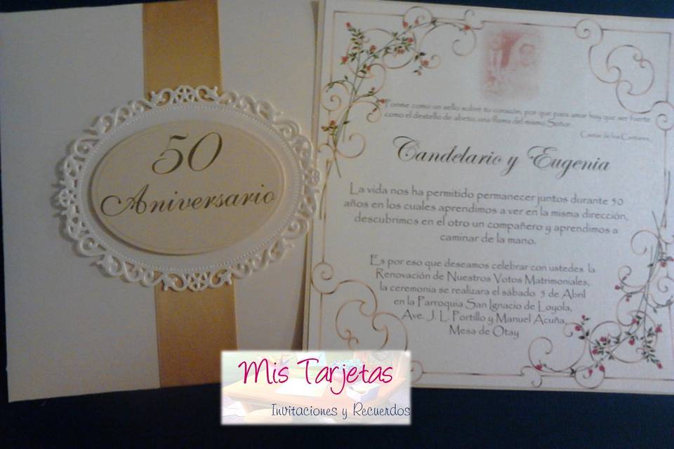 Invitación 50 aniversario