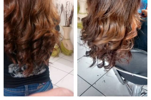 Efecto degradé en puntas