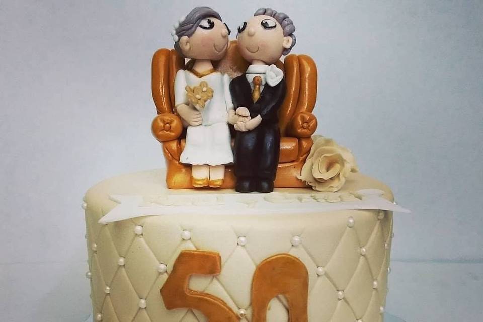 Pastel de 50 años de casados