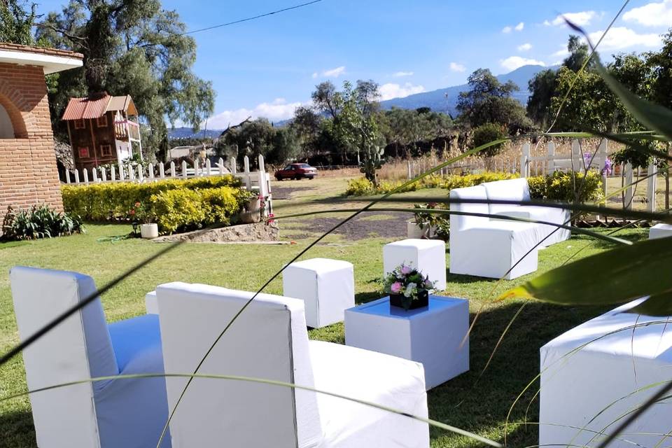 Sala lounge blanca