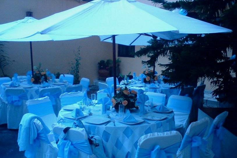 Banquete al exterior