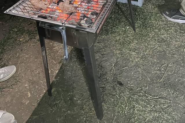 Cecina asada al momento