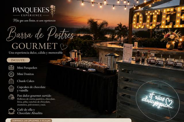Barra de postres Gourmet