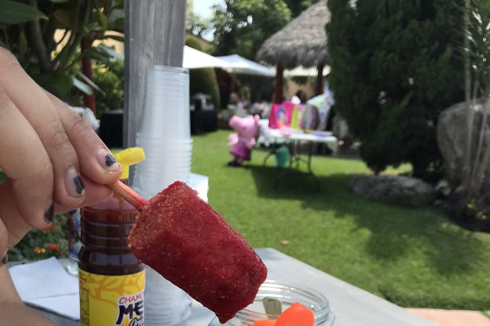 Con chamoy delicioso