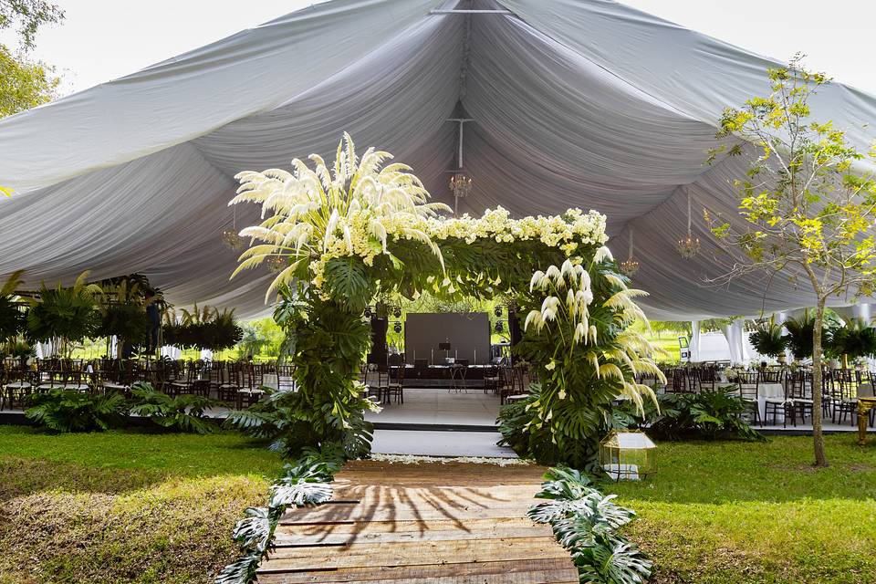 Boda en jardín