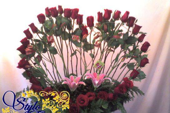 Arreglos florales románticos