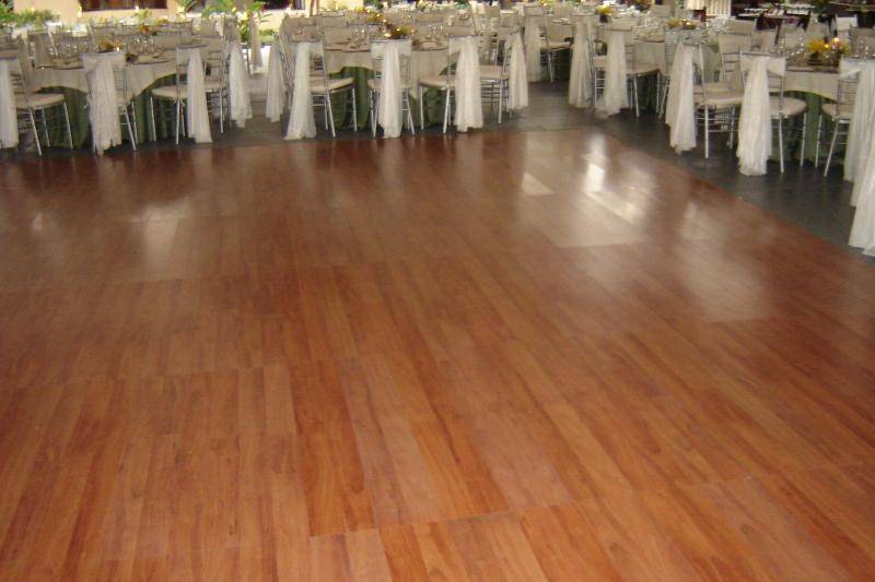 Pista de baile con laminado