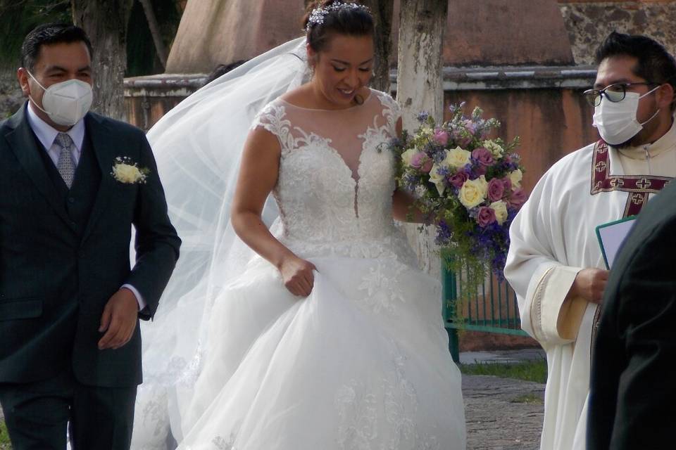 Su primera sonrisa para su boda