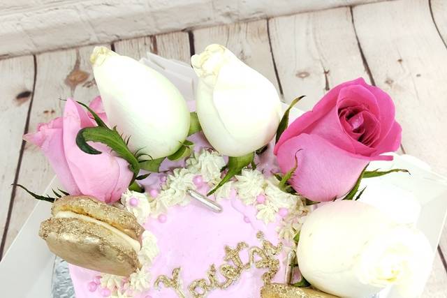 Pastel de flores