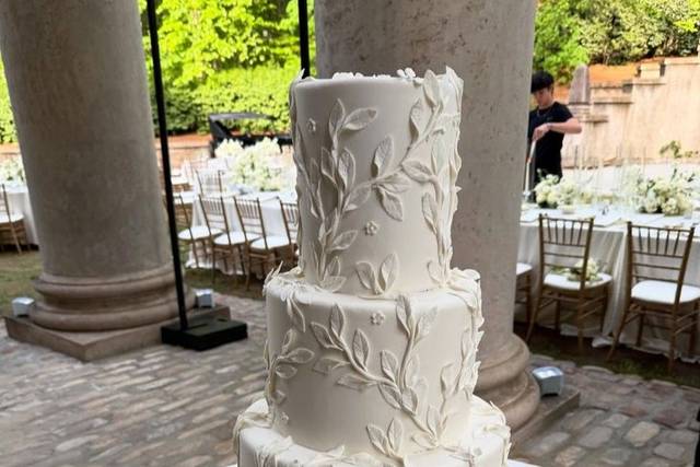 Pastel de Boda con textura.